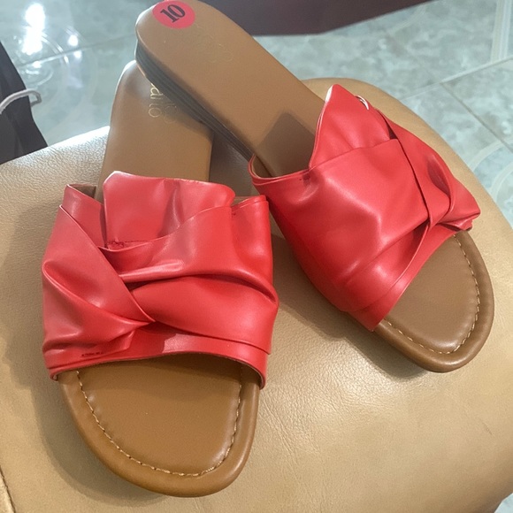 Franco Sarto Shoes - NWT Red Franco Sarto slip on sandals